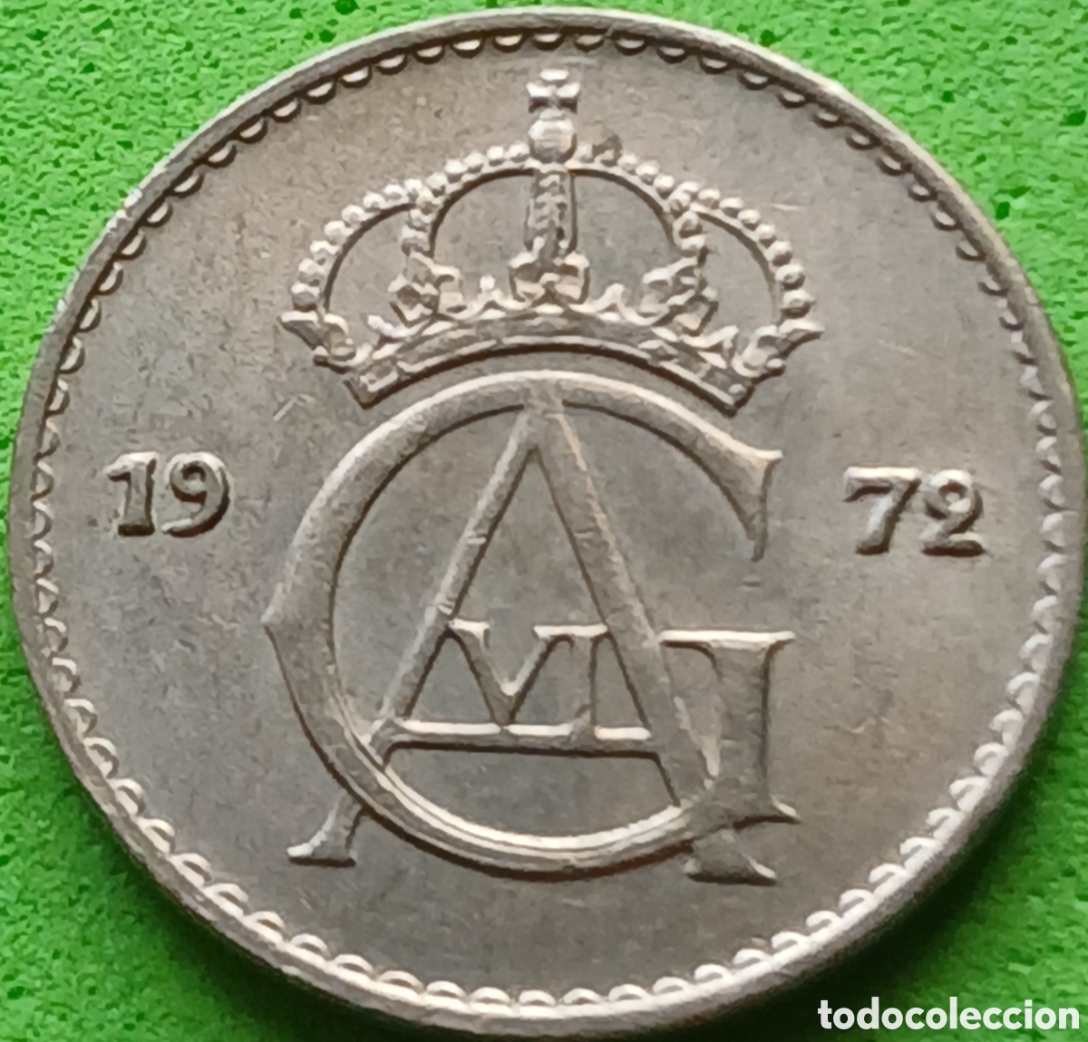 Monedas antiguas de Europa: Suecia 10 ore 1972 km#835