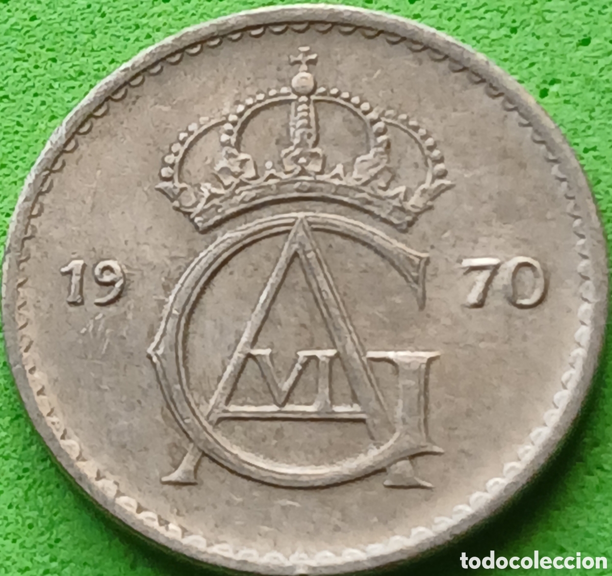 Monedas antiguas de Europa: Suecia 10 ore 1970 km#835