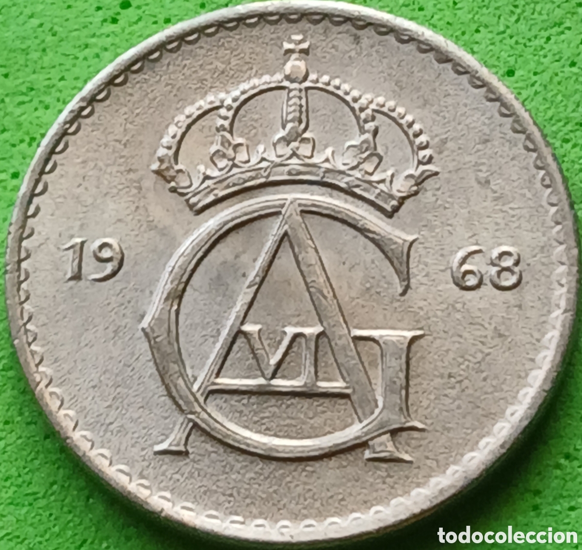 Monedas antiguas de Europa: Suecia 10 ore 1968 km#835