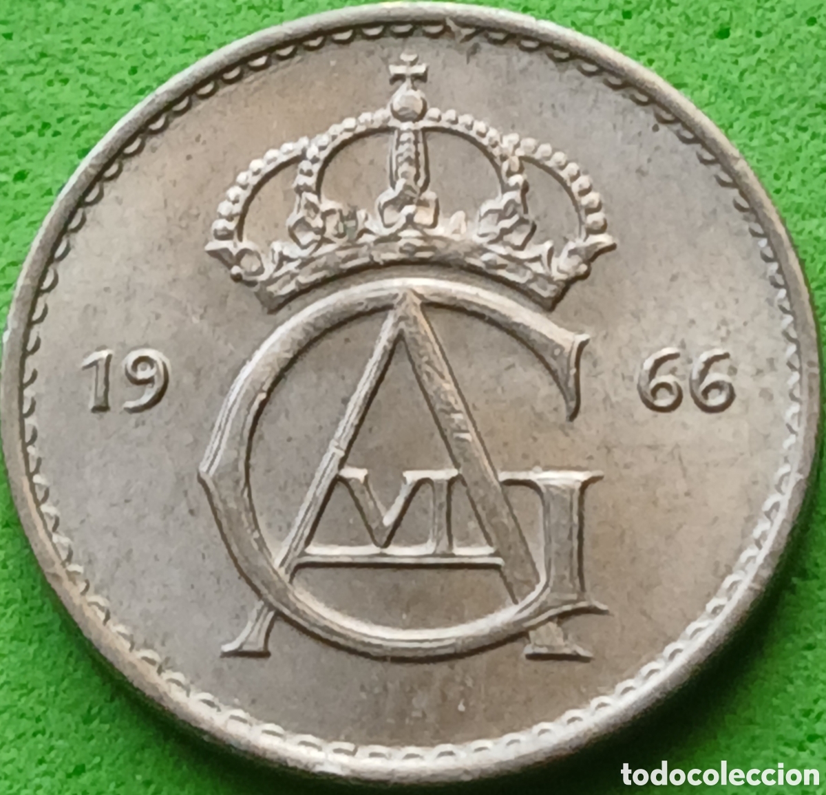 Monedas antiguas de Europa: Suecia 10 ore 1966 km#835