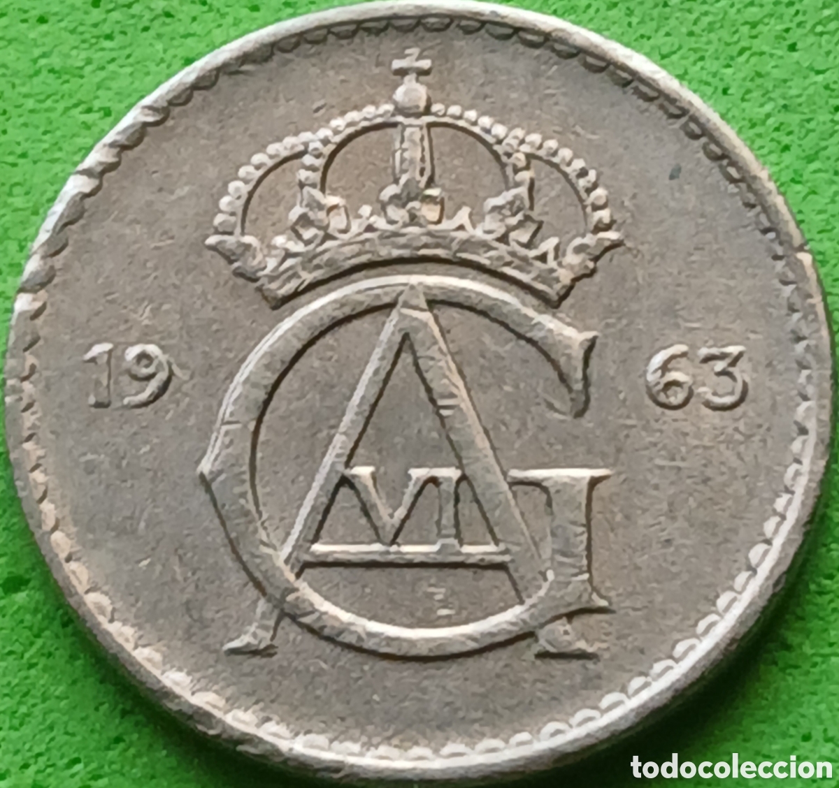 Monedas antiguas de Europa: Suecia 10 ore 1963 km#835