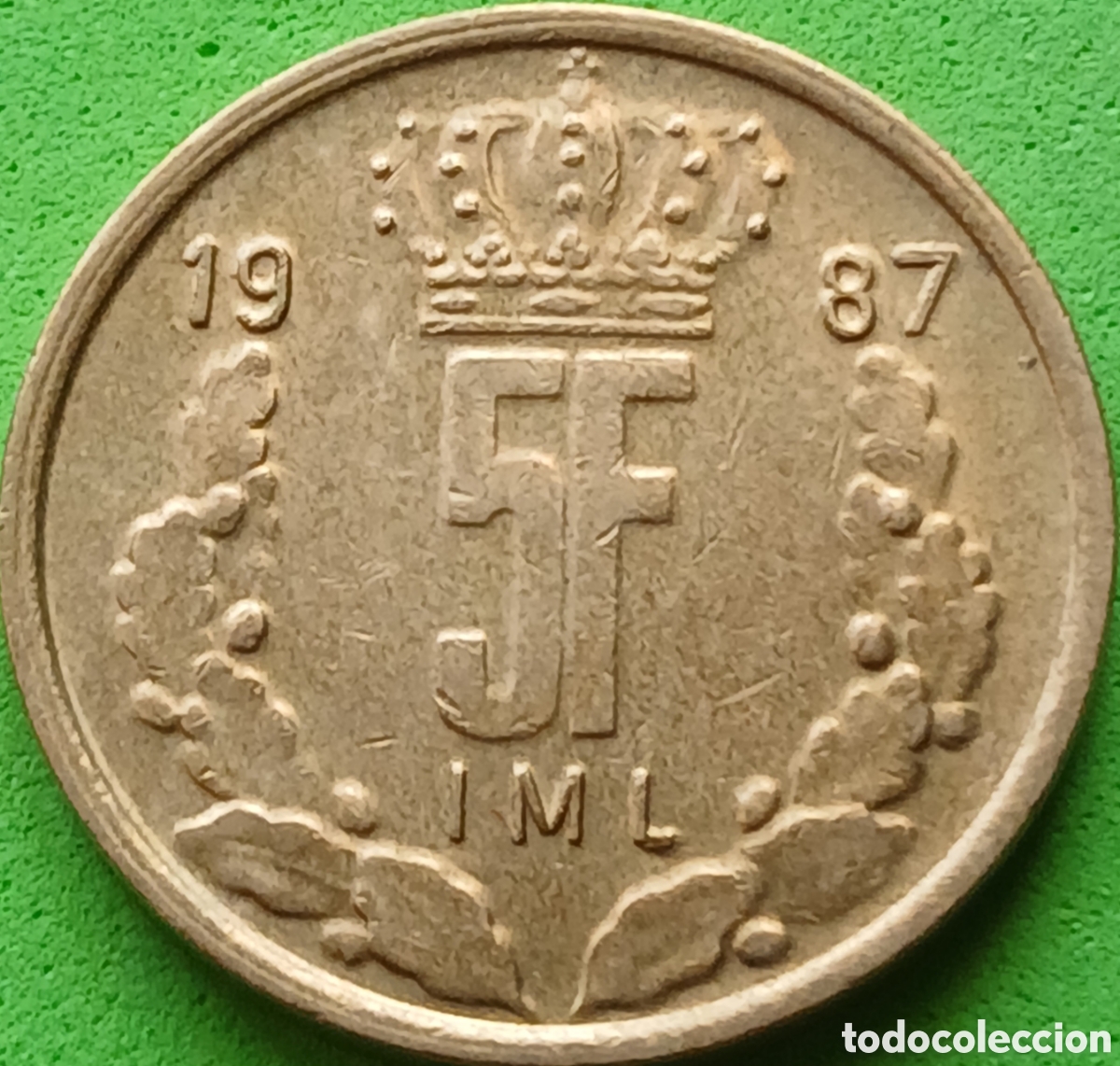 Monedas antiguas de Europa: Luxemburgo 5 francos 1987 km#60
