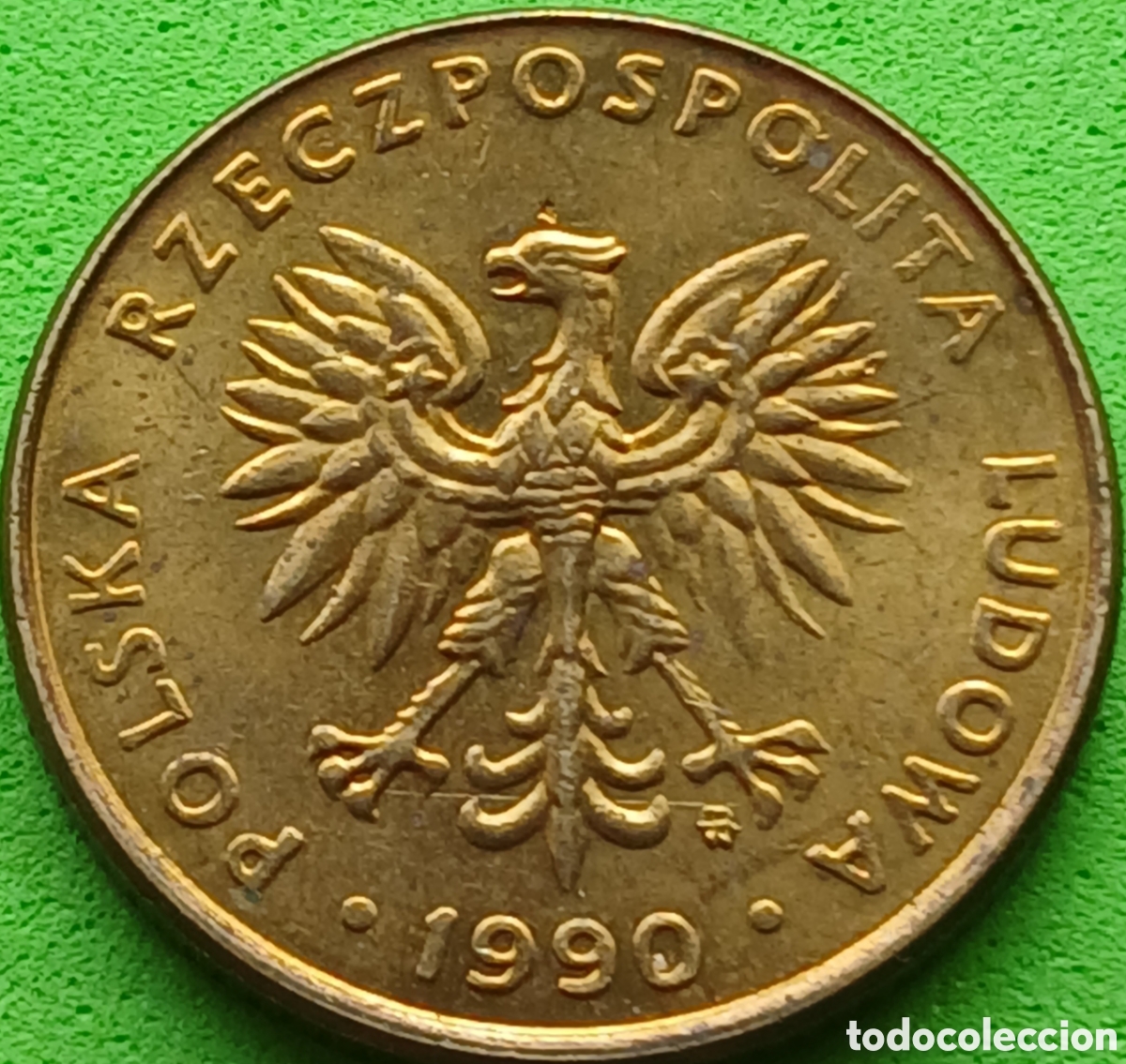 Monedas antiguas de Europa: Polonia 10 zlotych 1990 Y#152.2