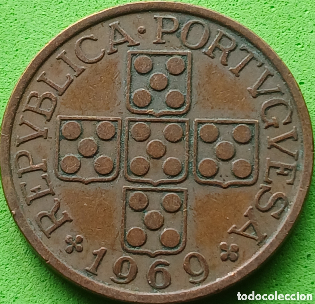 Monedas antiguas de Europa: Portugal 1 escudo 1969 km#597