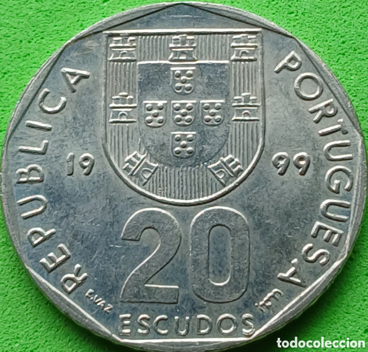 Monedas antiguas de Europa: Portugal 20 escudos 1999 km#634