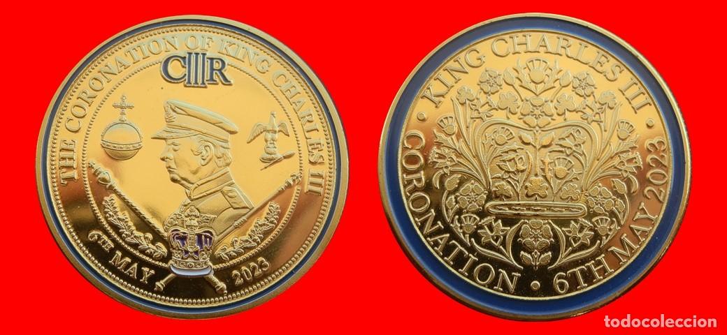 Monedas antiguas de Europa: MEDALLA JETON 2023 SIN CIRCULAR INGLATERRA REINO UNIDO-9961SC
