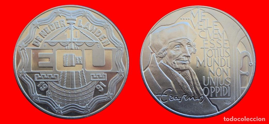 Monedas antiguas de Europa: 10 ECU 1991 SIN CIRCULAR HOLANDA PAISES BAJOS-9962SC