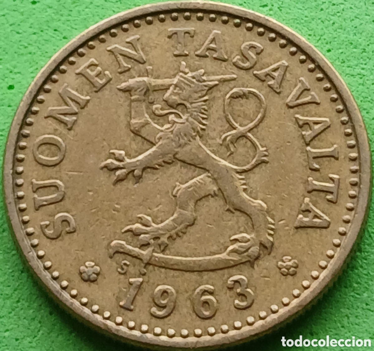 Monedas antiguas de Europa: Finlandia 10 pennia 1963 km#46