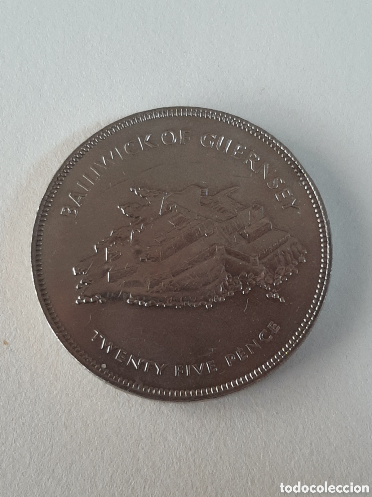 Monedas antiguas de Europa: BAILIWICK OF GUERNSEY 25 PENIQUES 1977 S/C