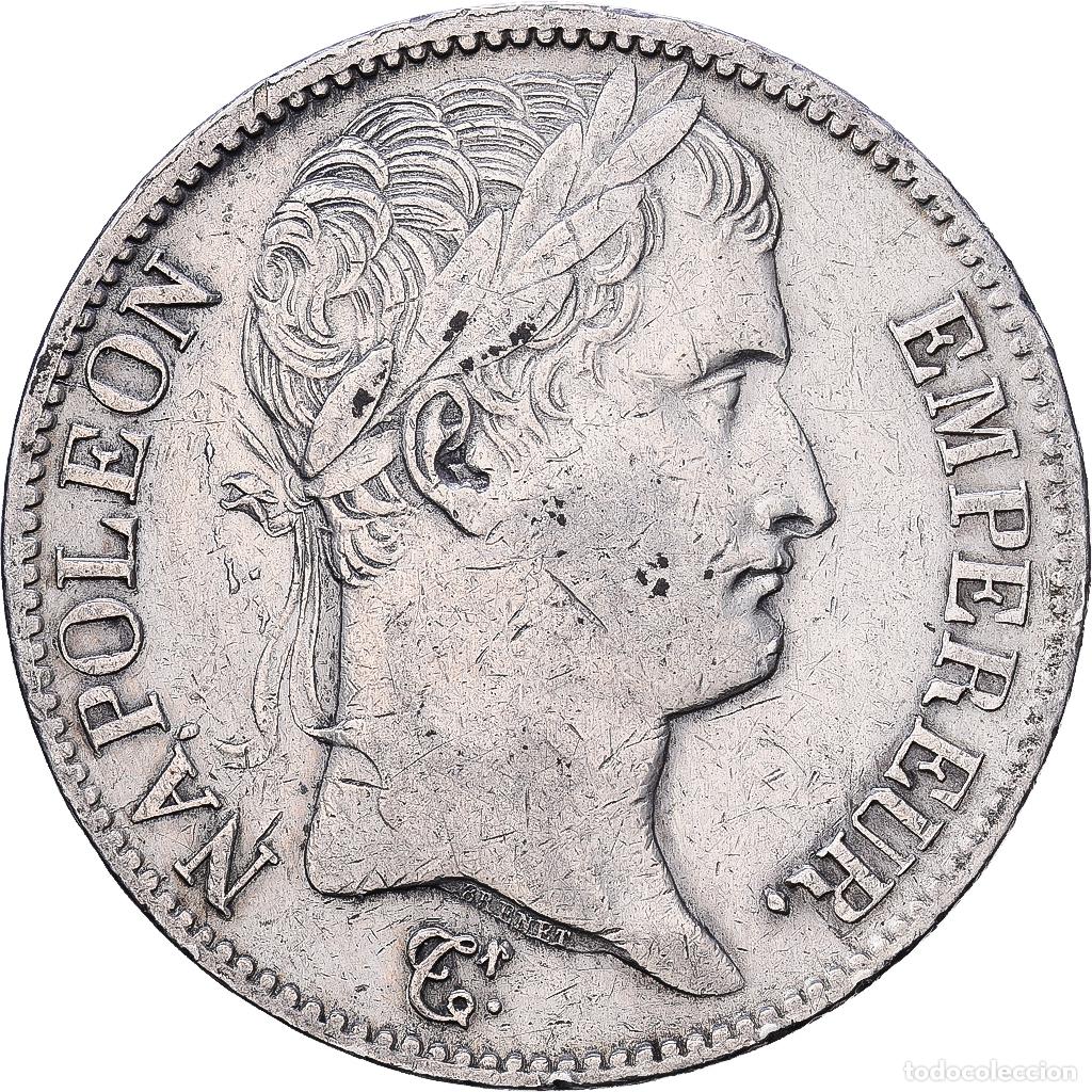 Monedas antiguas de Europa: [#1552371] Francia, Napoleon I, 5 Francs, 1810, Paris, Plata, MBC, Gadoury:584, KM:694.1