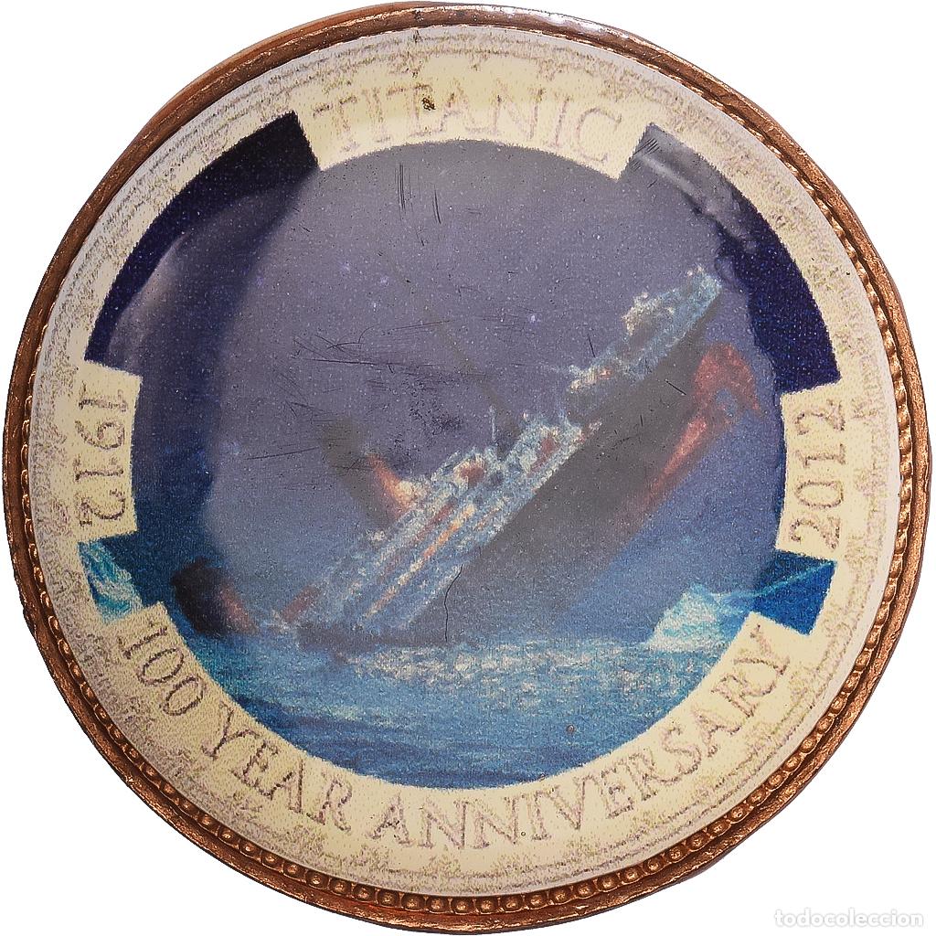 Monedas antiguas de Europa: [#1216313] Gran Breta&ntilde;a, Elizabeth II, 1/2 Penny, Titanic, 100 Years Anniversary, 2012