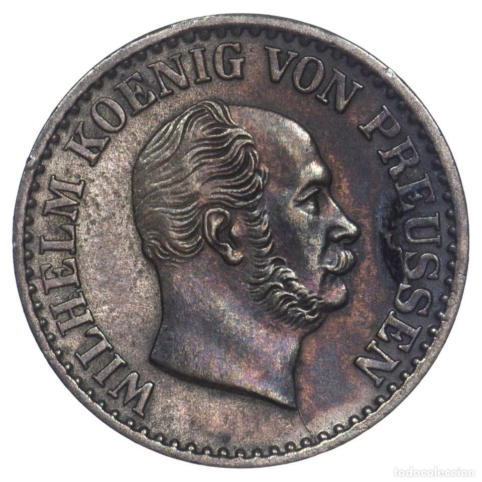 Monedas antiguas de Europa: Alemania 1 Silbergroschen 1871C Wilhelm I Francfort Sur Le Main