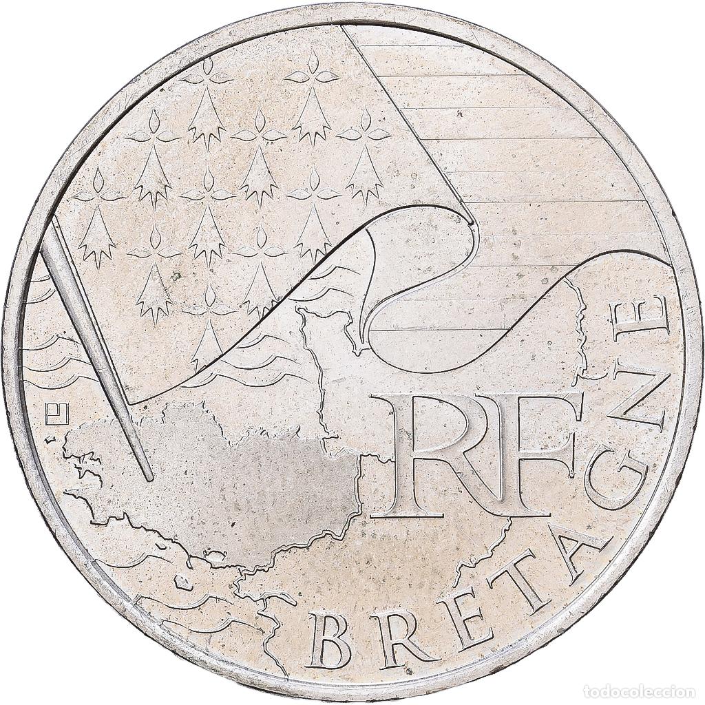 Monedas antiguas de Europa: [#1216091] Francia, 10 Euro, Bretagne, 2010, Plata, EBC, KM:1648