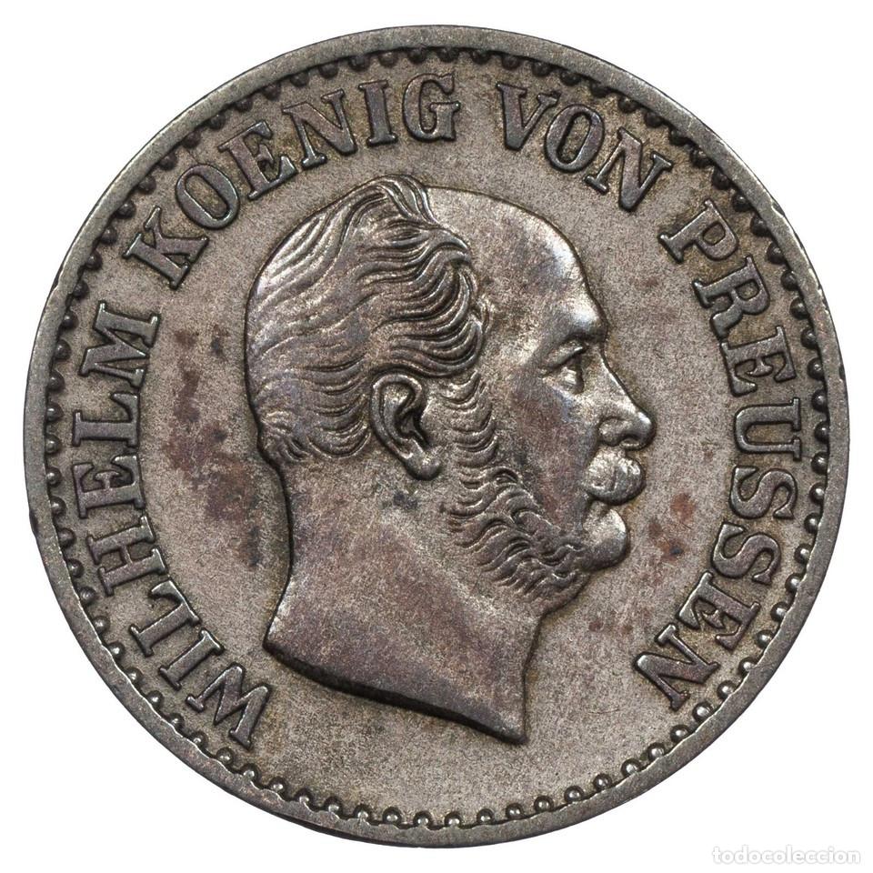 Monedas antiguas de Europa: Alemania 1 Silbergroschen 1871C Wilhelm I Francfort Sur Le Main