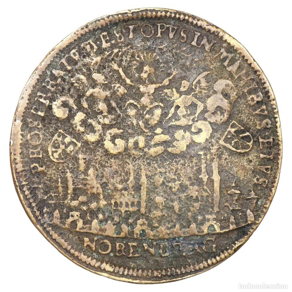 Monedas antiguas de Europa: Alemania Ficha de Nuremberg Faut&eacute; Splitt&eacute; Siglo XVI Lat&oacute;n