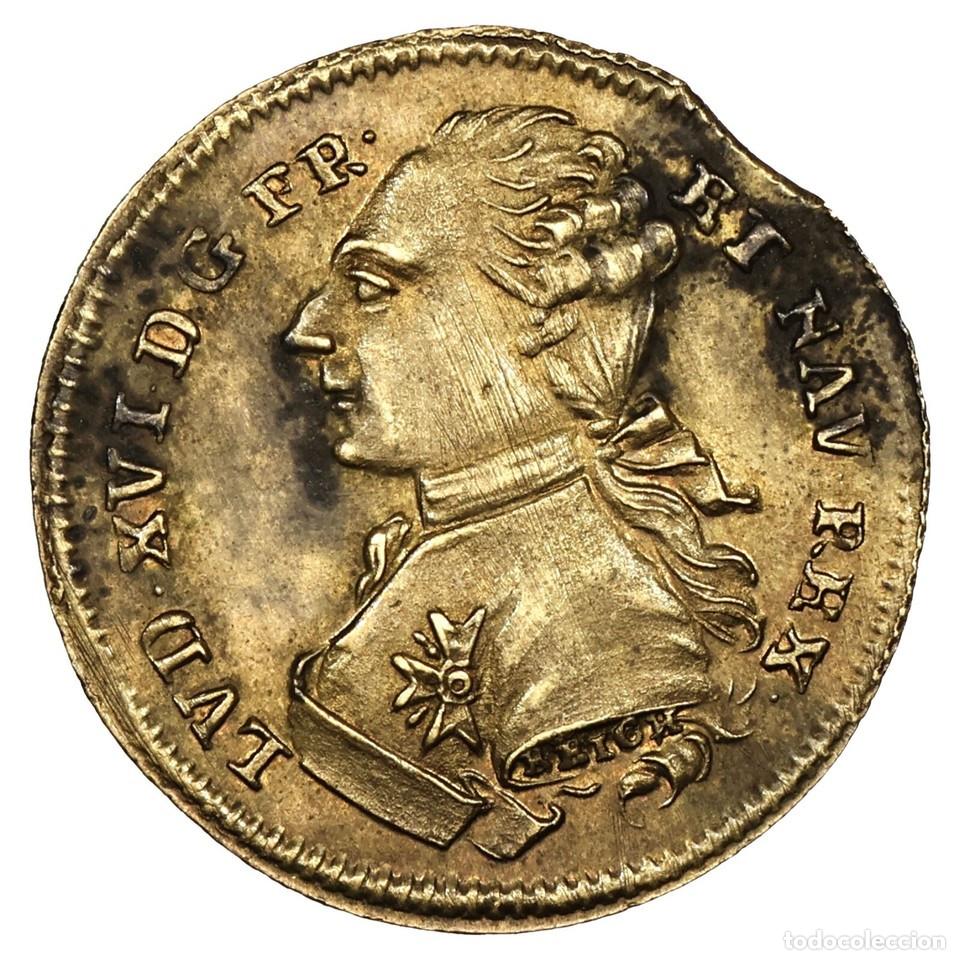 Monedas antiguas de Europa: Alemania Ficha de N&uacute;remberg Louis XVI 1791 lat&oacute;n