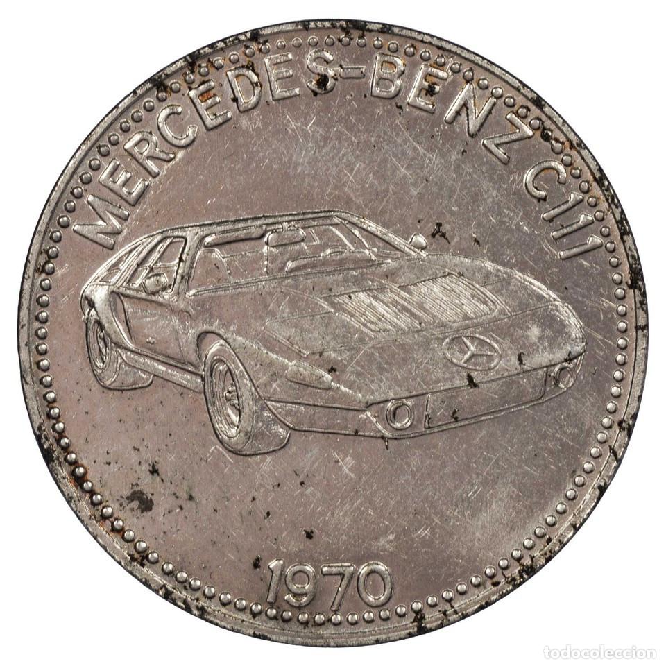 Monedas antiguas de Europa: Alemania Ficha Shell Mercedes-Benz C111 1970 Acero Chapado N&iacute;quel