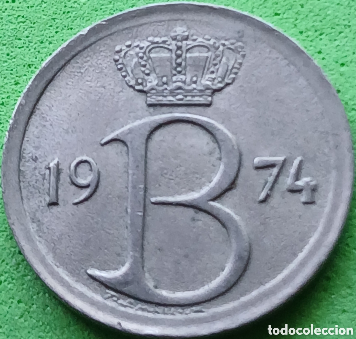 Monedas antiguas de Europa: B&eacute;lgica 25 c&eacute;ntimos 1974 km#154 Belgie