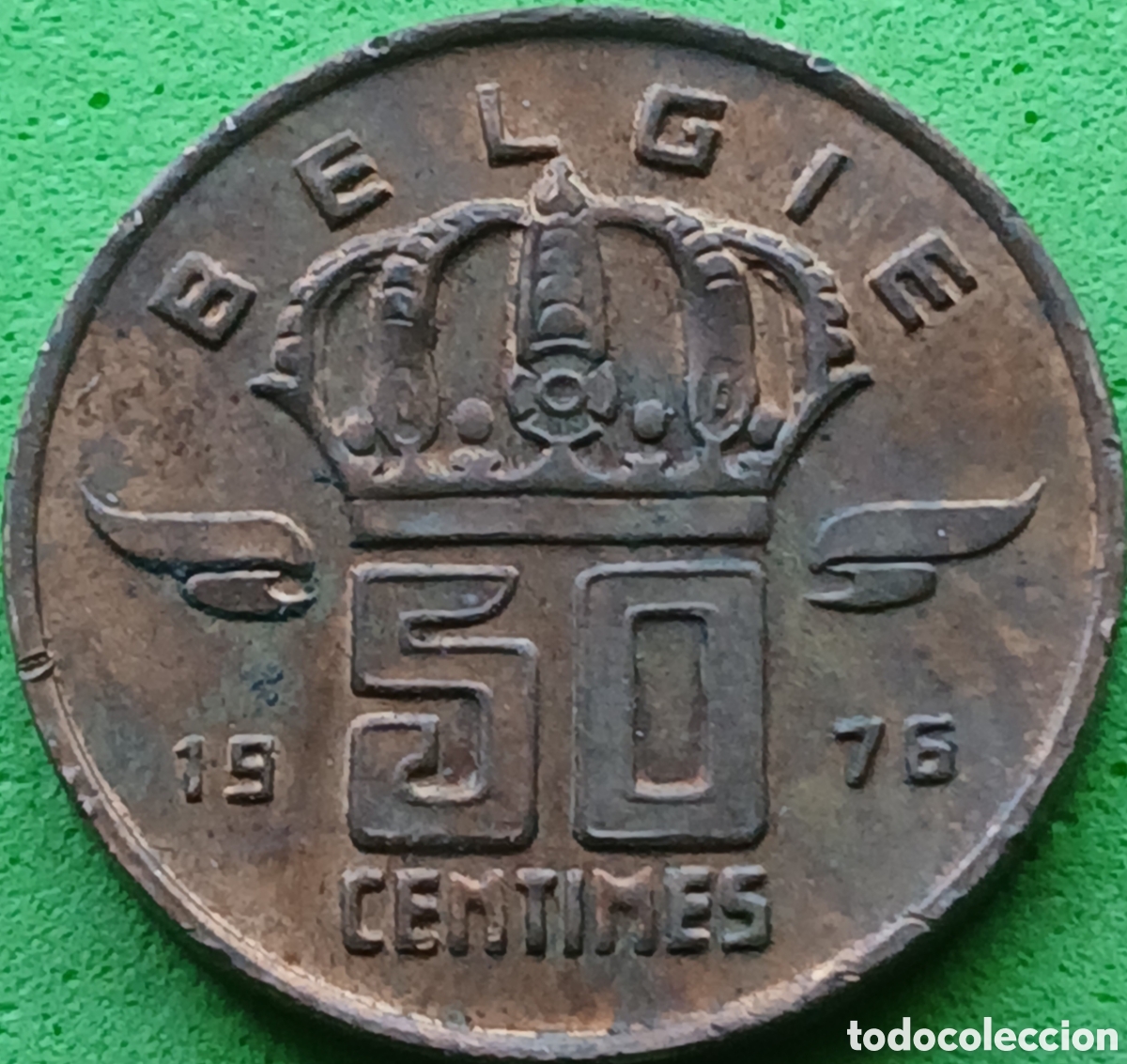 Monedas antiguas de Europa: B&eacute;lgica 50 c&eacute;ntimos 1976 km#149 Belgie