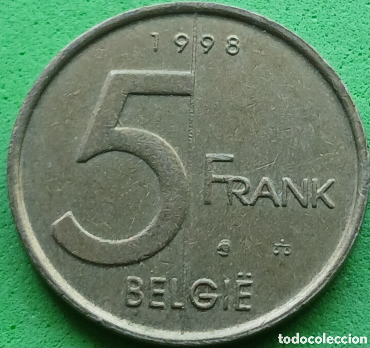 Monedas antiguas de Europa: B&eacute;lgica 5 francos 1998 km#190 Belgie