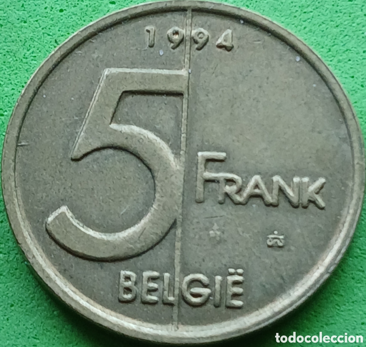 Monedas antiguas de Europa: B&eacute;lgica 5 francos 1994 km#190 Belgie