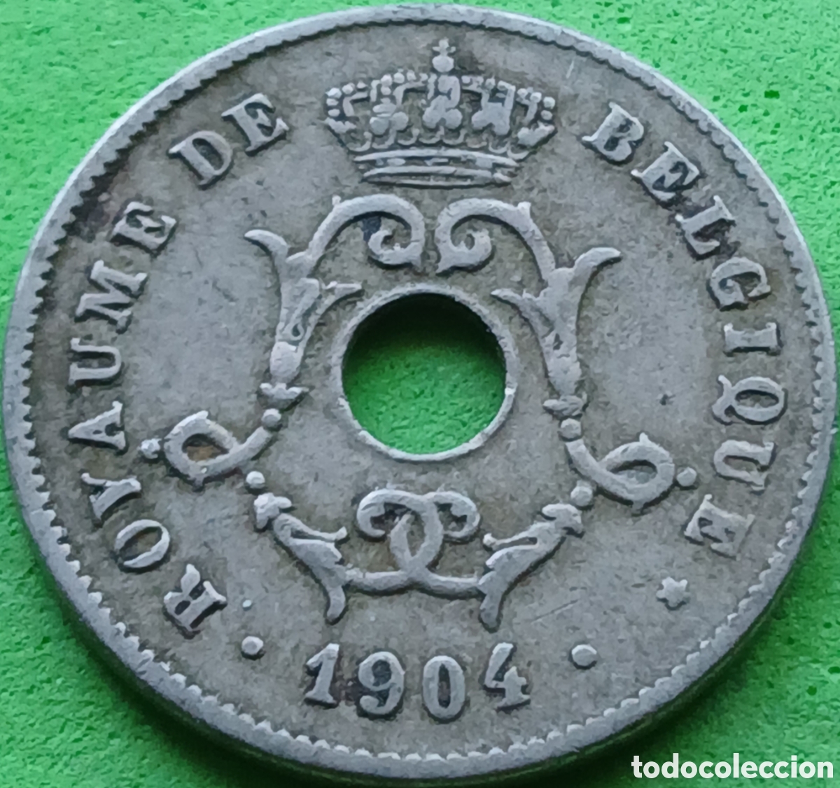 Monedas antiguas de Europa: B&eacute;lgica 10 c&eacute;ntimos 1904 km#54 Belgique