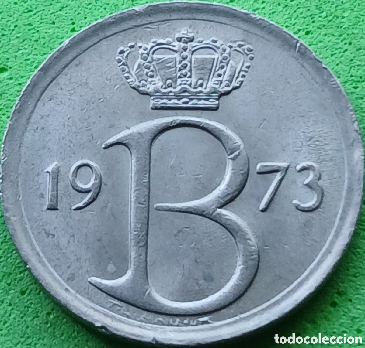 Monedas antiguas de Europa: B&eacute;lgica 25 c&eacute;ntimos 1973 km#153 Belgique