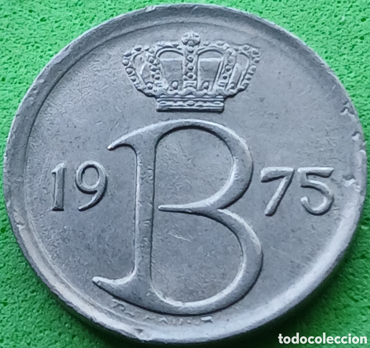 Monedas antiguas de Europa: B&eacute;lgica 25 c&eacute;ntimos 1975 km#153 Belgique
