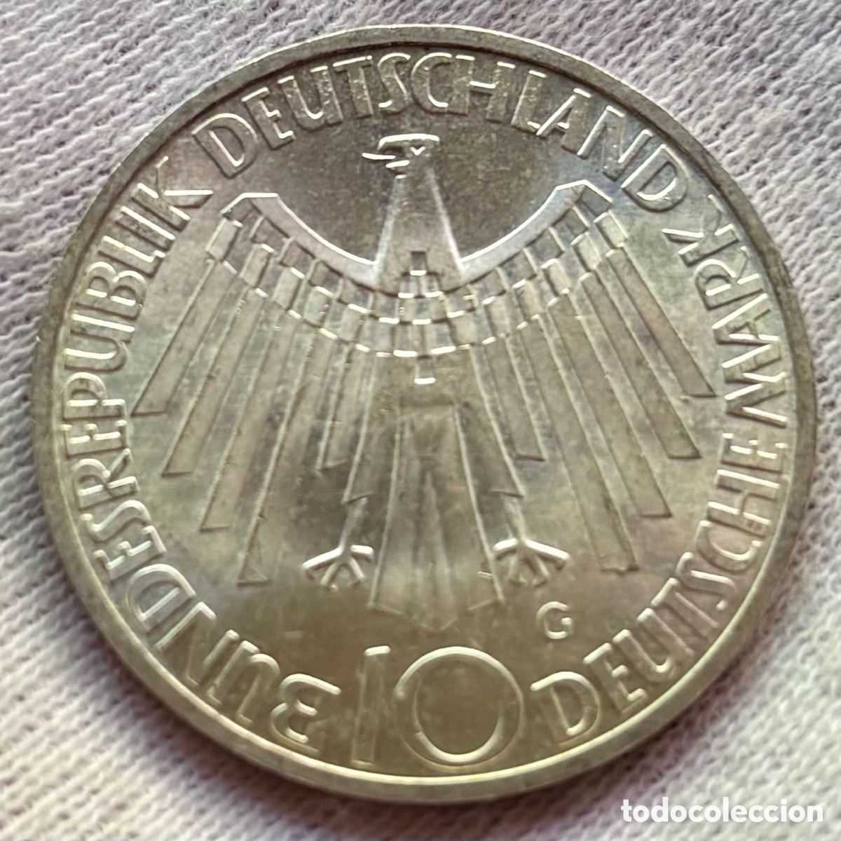 Monedas antiguas de Europa: Moneda PLATA ALEMANIA 10 Marcos 1972-G. Olimpiadas Munich. Mark
