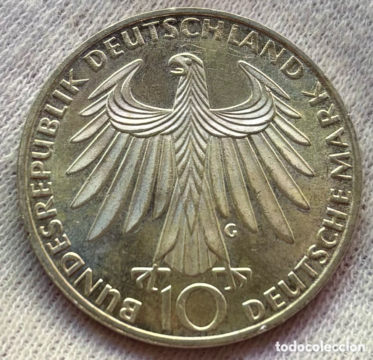 Monedas antiguas de Europa: Moneda PLATA ALEMANIA 10 Marcos 1972-G. Olimpiadas Munich. Mark