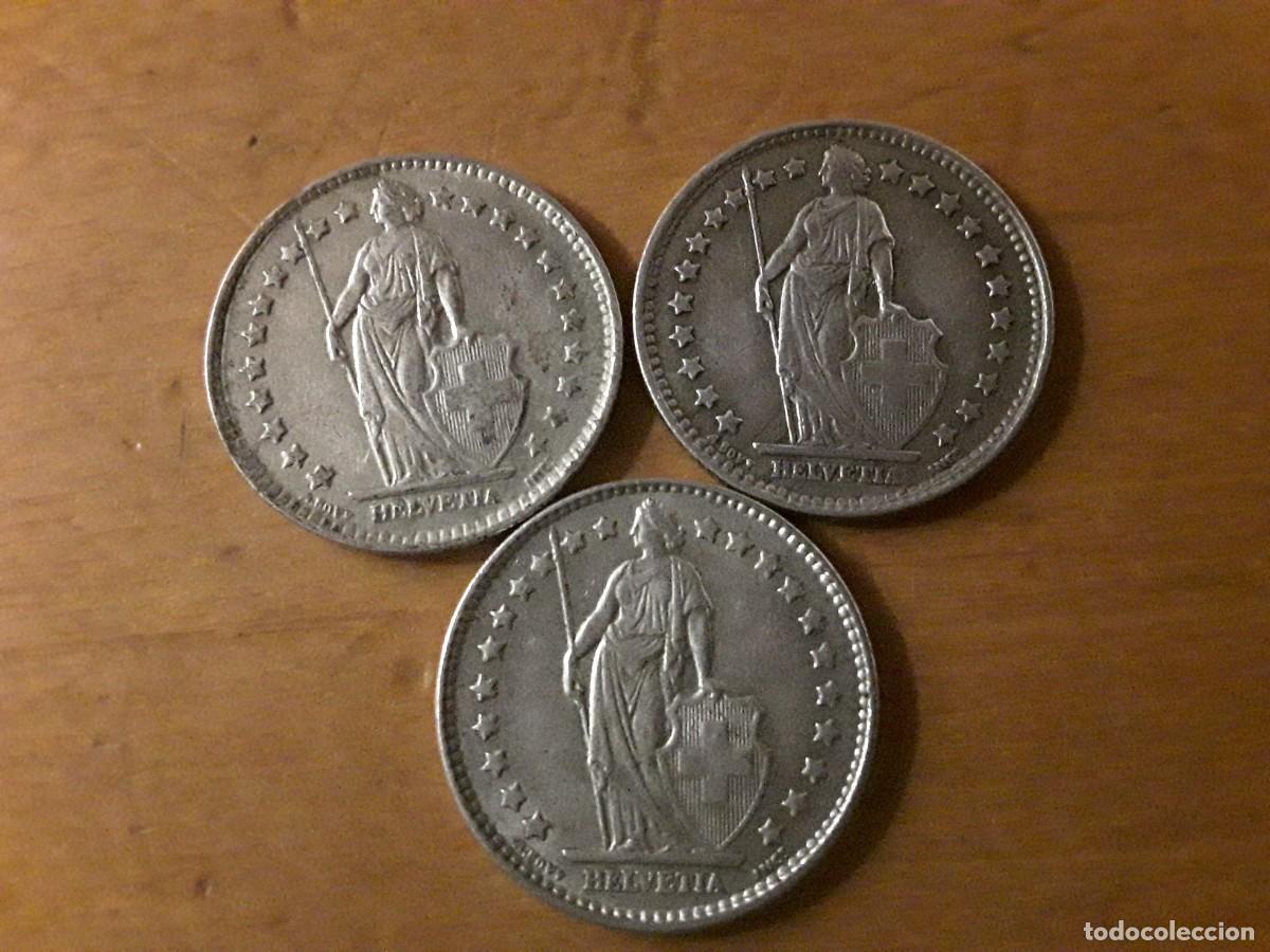 Monete antiche di Europa: SUIZA - LOTE 1 FRANCO DE PLATA A&Ntilde;O 1959 + 1960 + 1963.