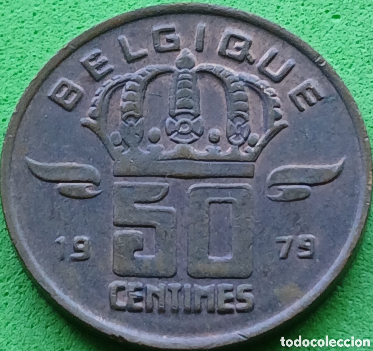 Monedas antiguas de Europa: B&eacute;lgica 50 c&eacute;ntimos 1979 km#148 Belgique
