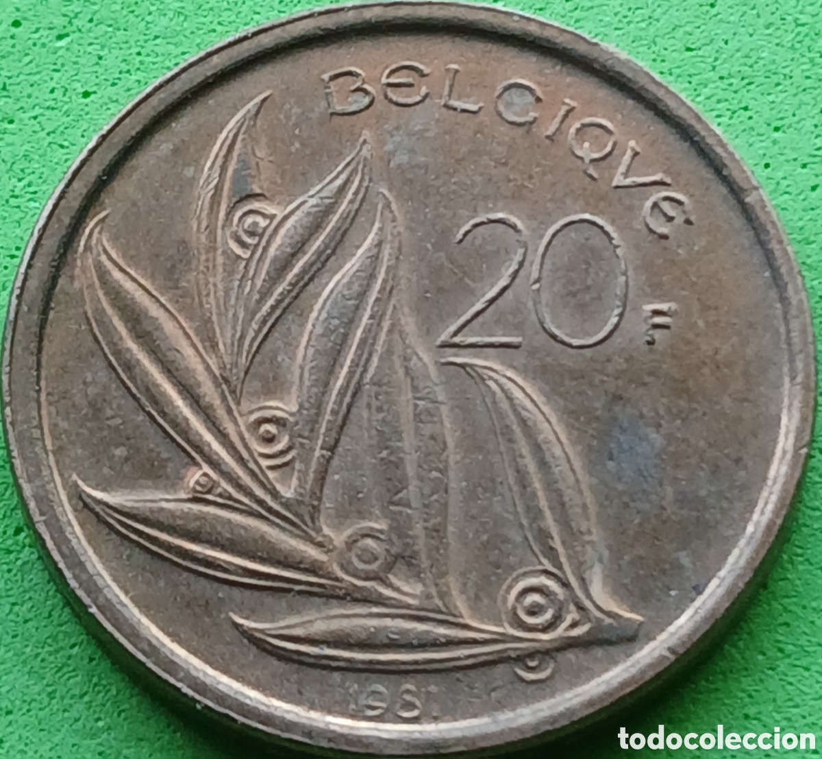 Monedas antiguas de Europa: B&eacute;lgica 20 francos 1981 km#159 Belgique