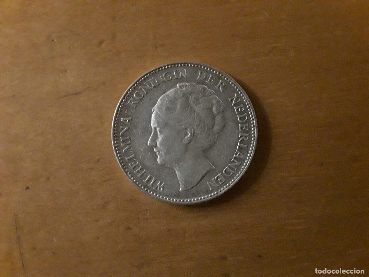 Monedas antiguas de Europa: HOLANDA - 1 GULDEN DE PLATA A&Ntilde;O 1938.