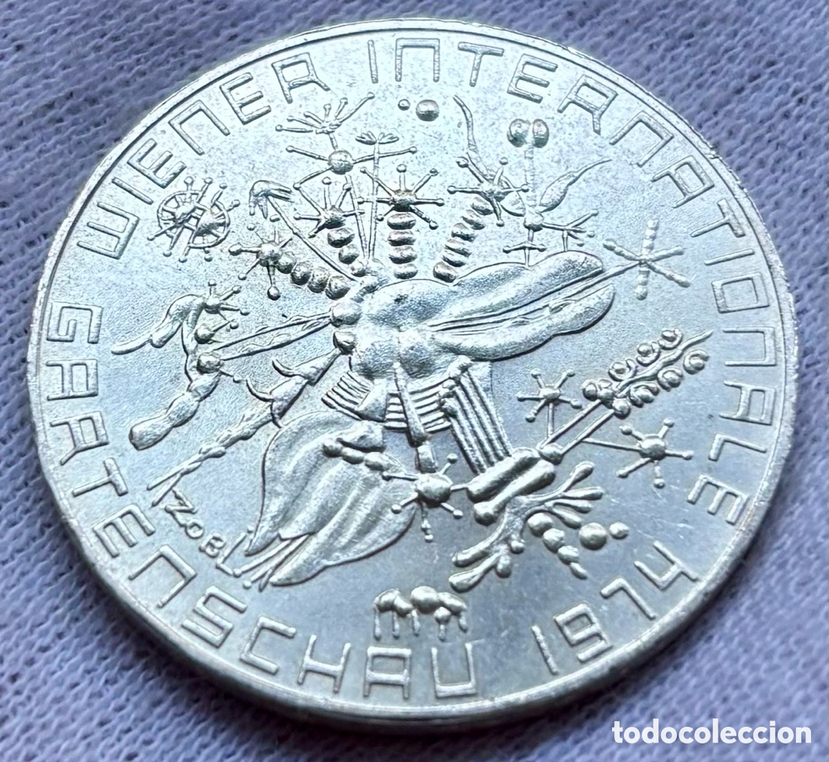Monedas antiguas de Europa: Moneda PLATA AUSTRIA 50 Chelines 1974 . Garden Show . Schilling