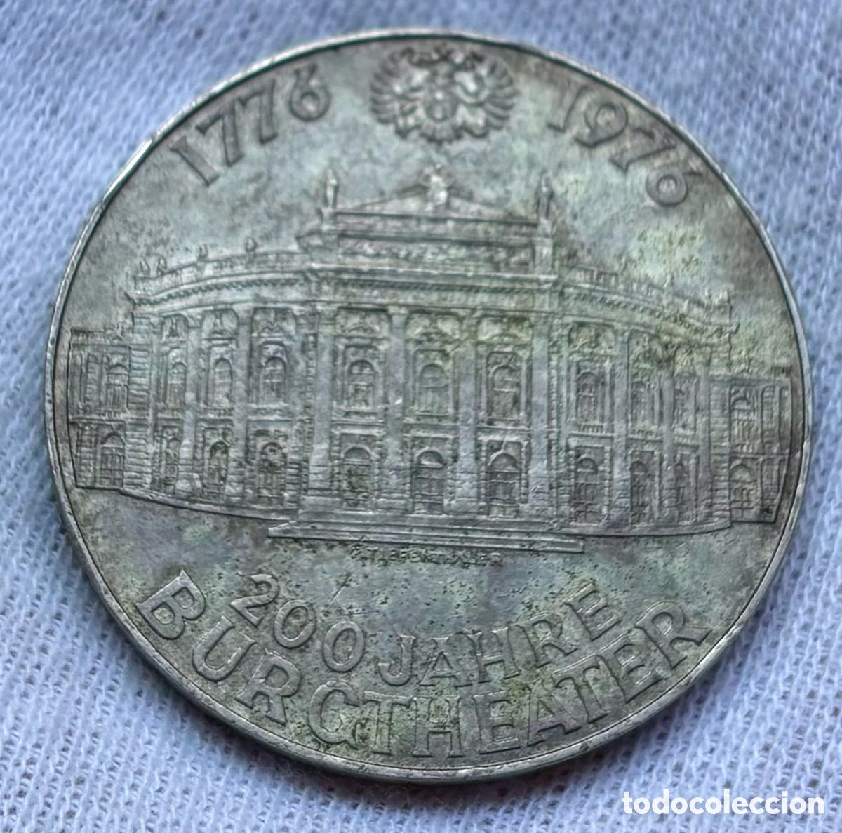 Monedas antiguas de Europa: Moneda PLATA AUSTRIA 100 Chelines 1976. Burgtheater Wien. Schilling