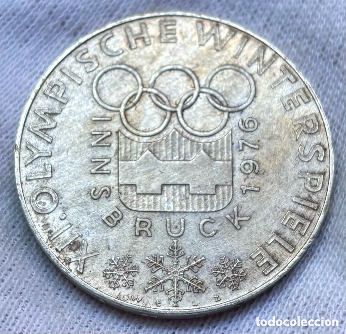 Monedas antiguas de Europa: Moneda PLATA AUSTRIA 100 Chelines 1976. Olimpiadas Invierno Innsbruck. Schilling