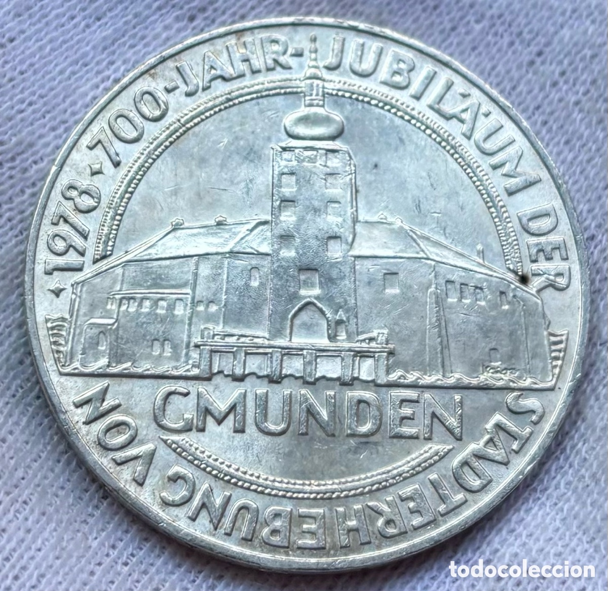 Monedas antiguas de Europa: Moneda PLATA AUSTRIA 100 Chelines 1978. Castillo Gmunden. Schilling