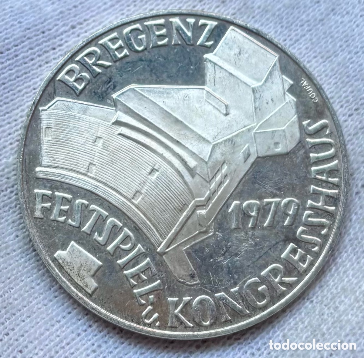 Monedas antiguas de Europa: Moneda PLATA AUSTRIA 100 Chelines 1979 PROOF . Festival Bregenz. Schilling