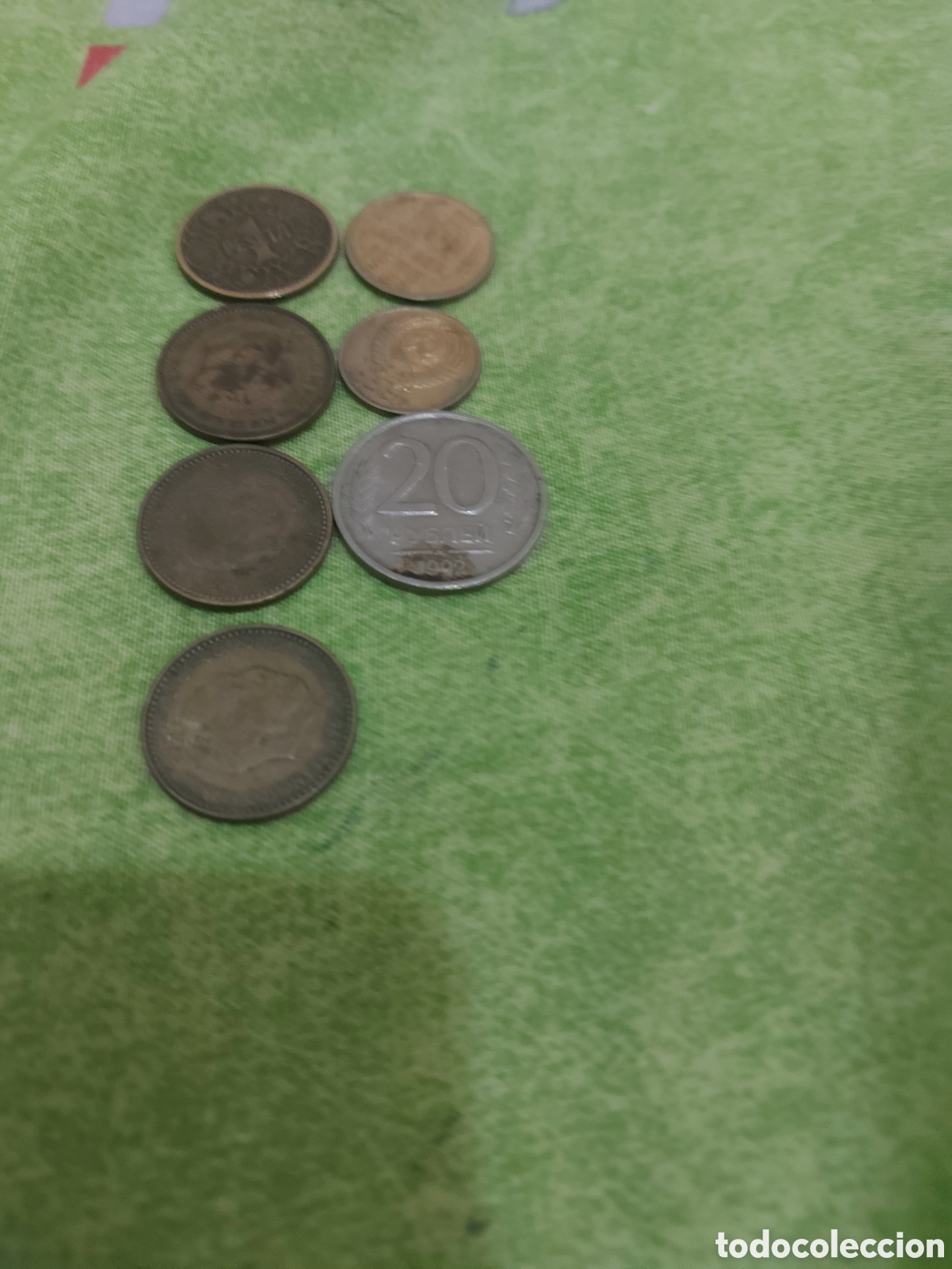 Monedas antiguas de Europa: 4 de Espa&ntilde;a y3 Rusia - Foto 2
