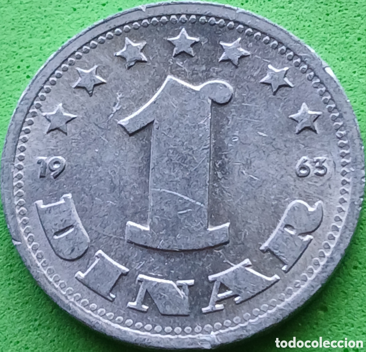 Monedas antiguas de Europa: Yugoslavia 1 dinar 1963 km#36