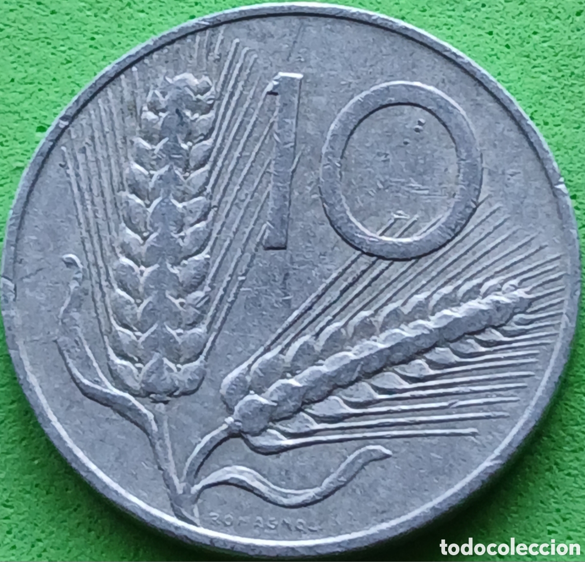 Monedas antiguas de Europa: Italia 10 liras 1954 km#93