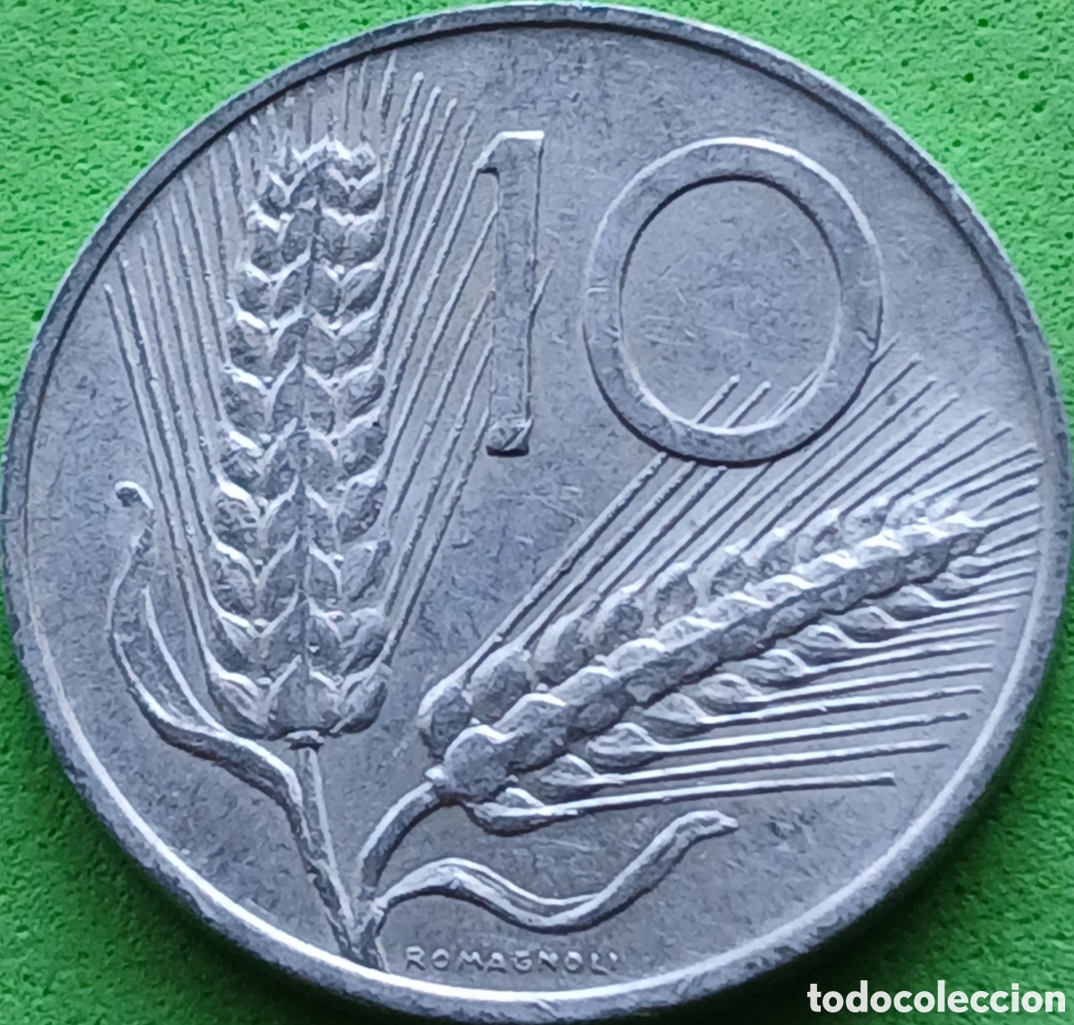 Monedas antiguas de Europa: Italia 10 liras 1955 km#93