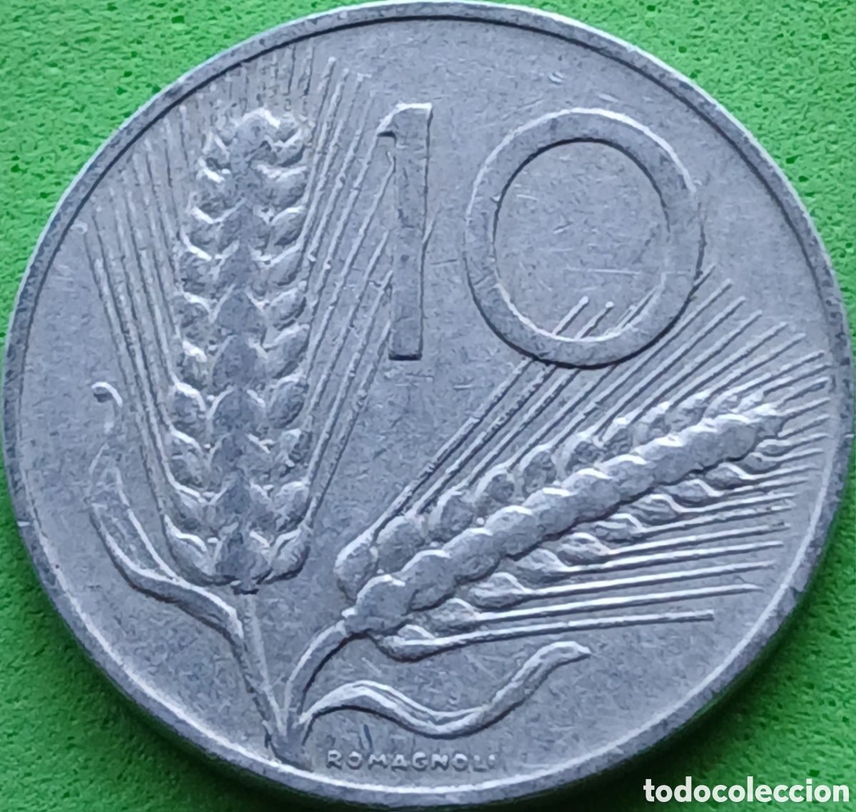 Monedas antiguas de Europa: Italia 10 liras 1956 km#93