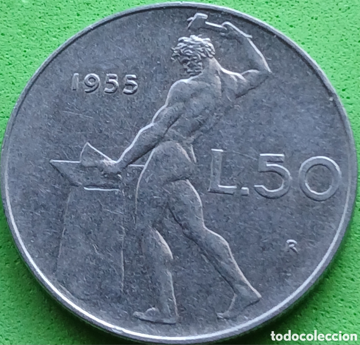 Monedas antiguas de Europa: Italia 50 liras 1955 km#95.1