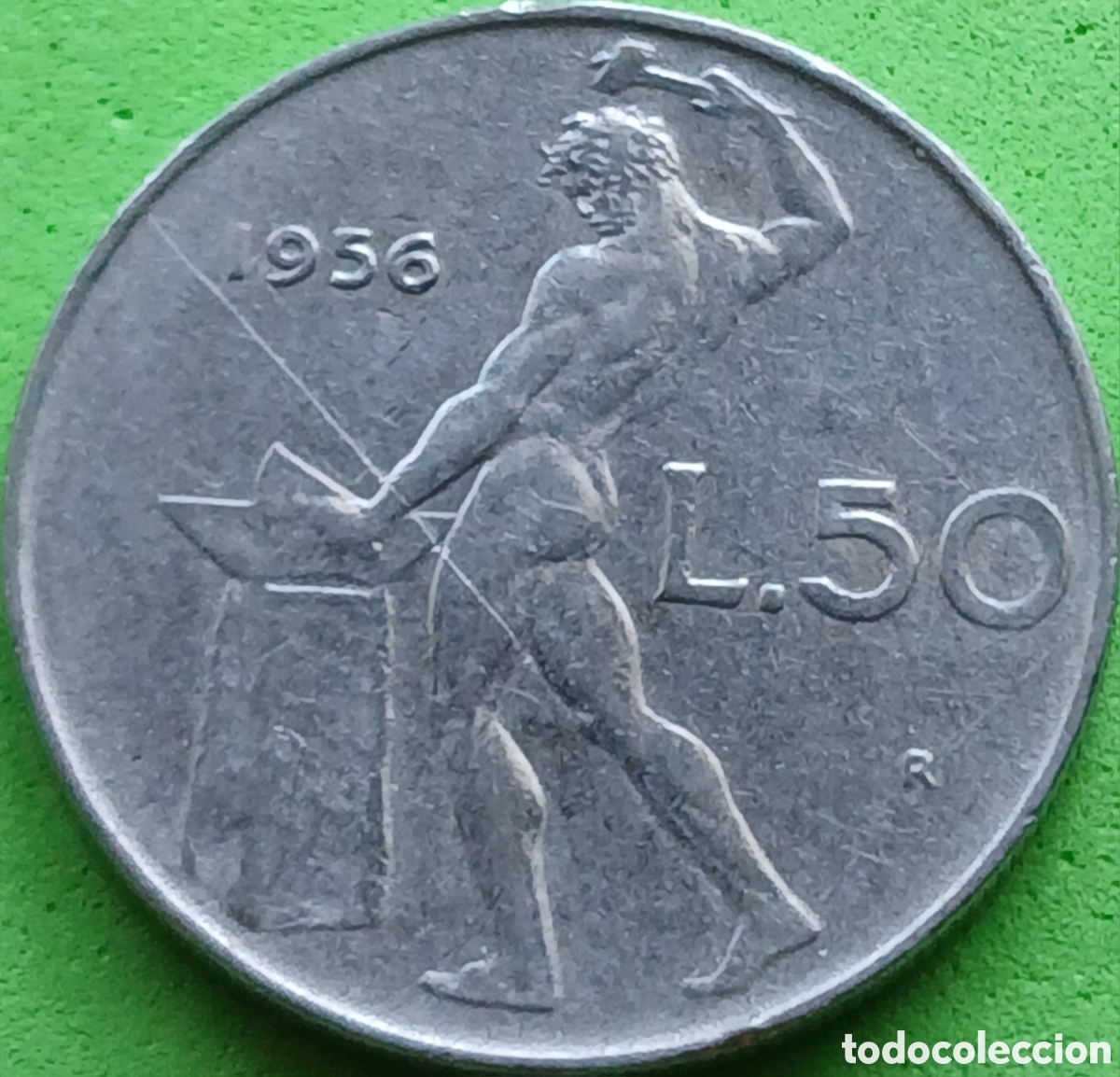 Monedas antiguas de Europa: Italia 50 liras 1956 km#95.1