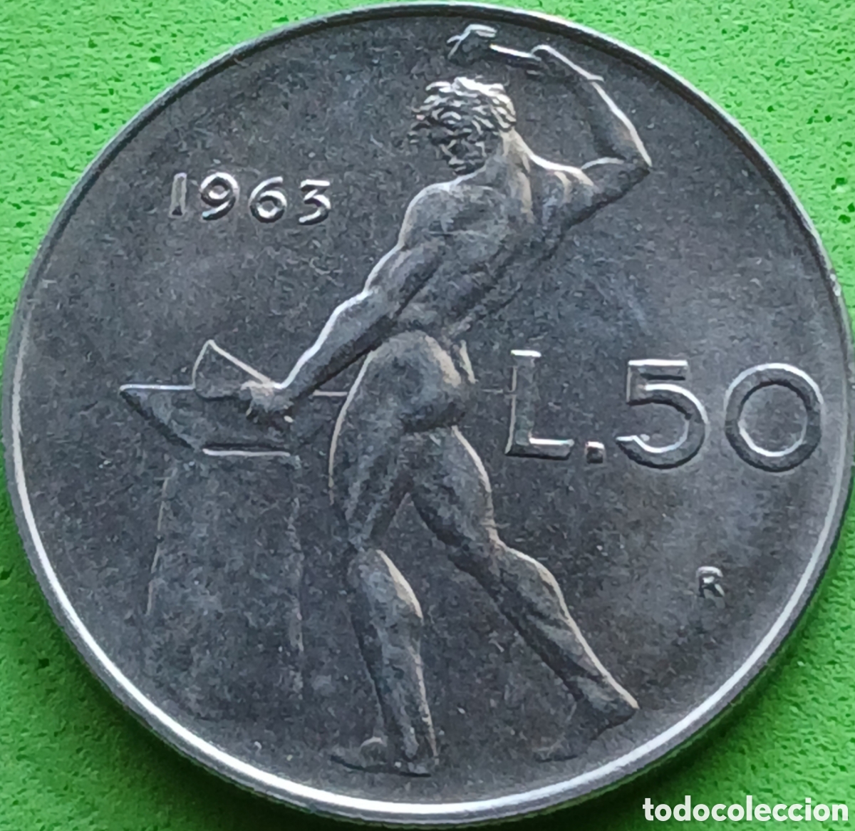 Monedas antiguas de Europa: Italia 50 liras 1963 km#95.1