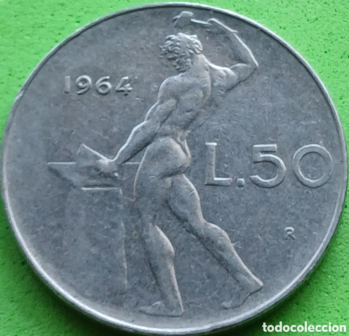 Monedas antiguas de Europa: Italia 50 liras 1964 km#95.1