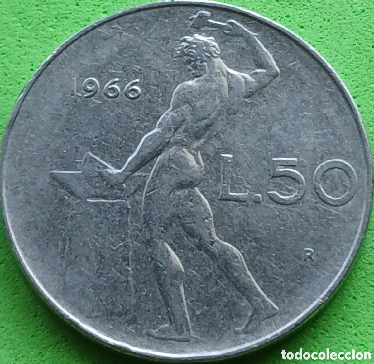 Monedas antiguas de Europa: Italia 50 liras 1966 km#95.1