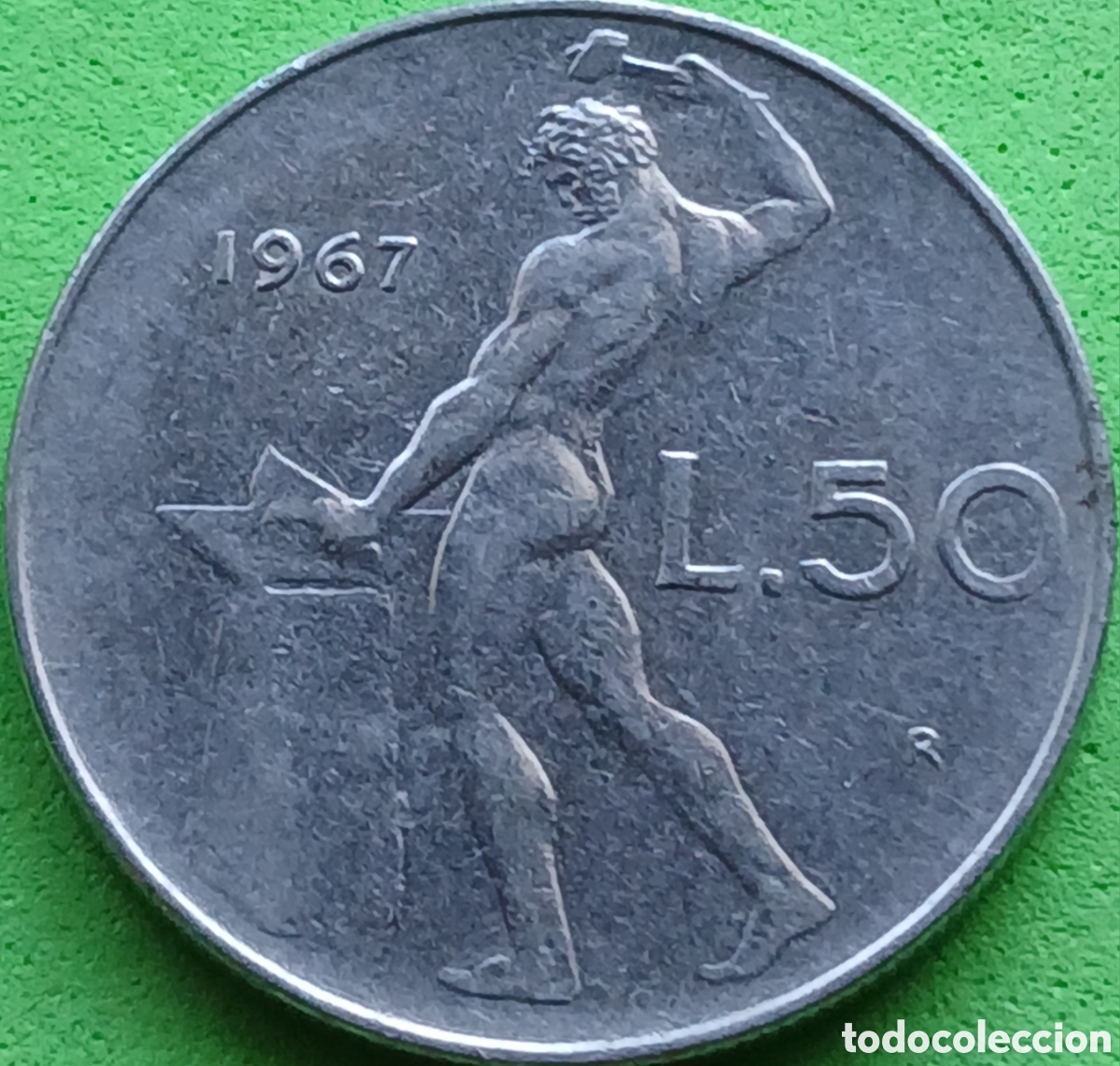 Monedas antiguas de Europa: Italia 50 liras 1967 km#95.1